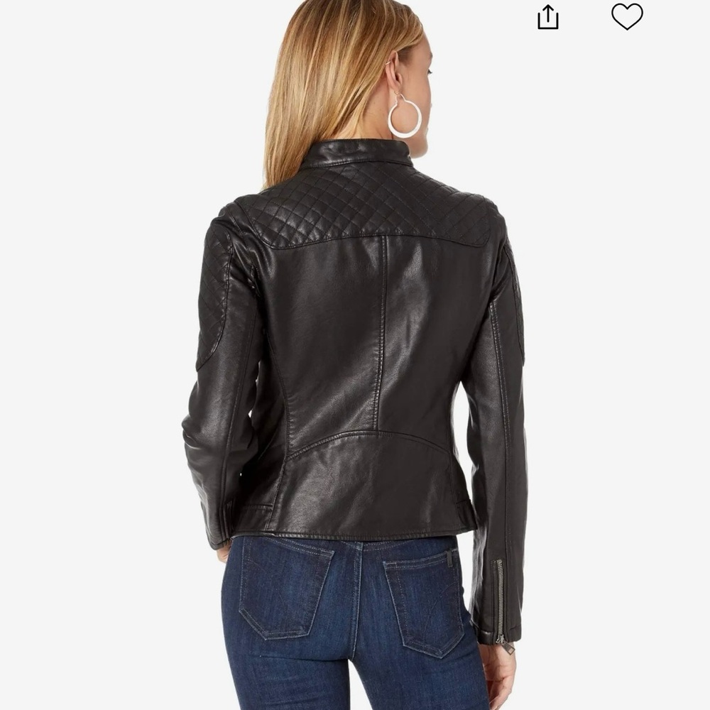 Levi’s Women's Faux Leather Moto Jacket - Black XS - Picture 2 of 9